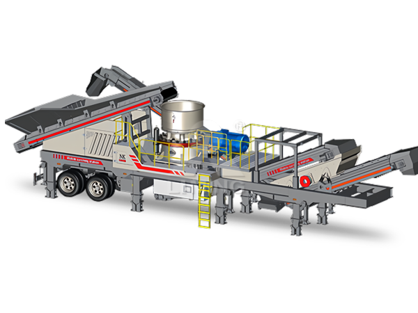 Колёсная дробленная передвижная станция